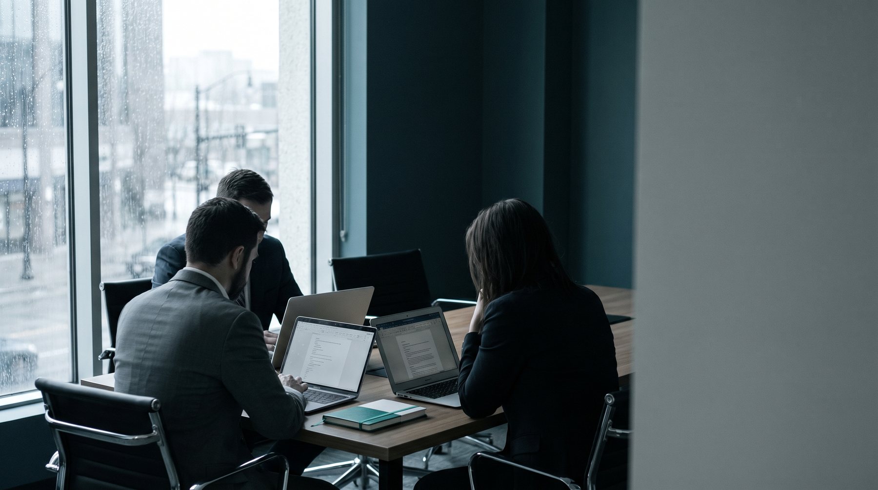 Equipe de consultoria da VSM trabalhando em escritório